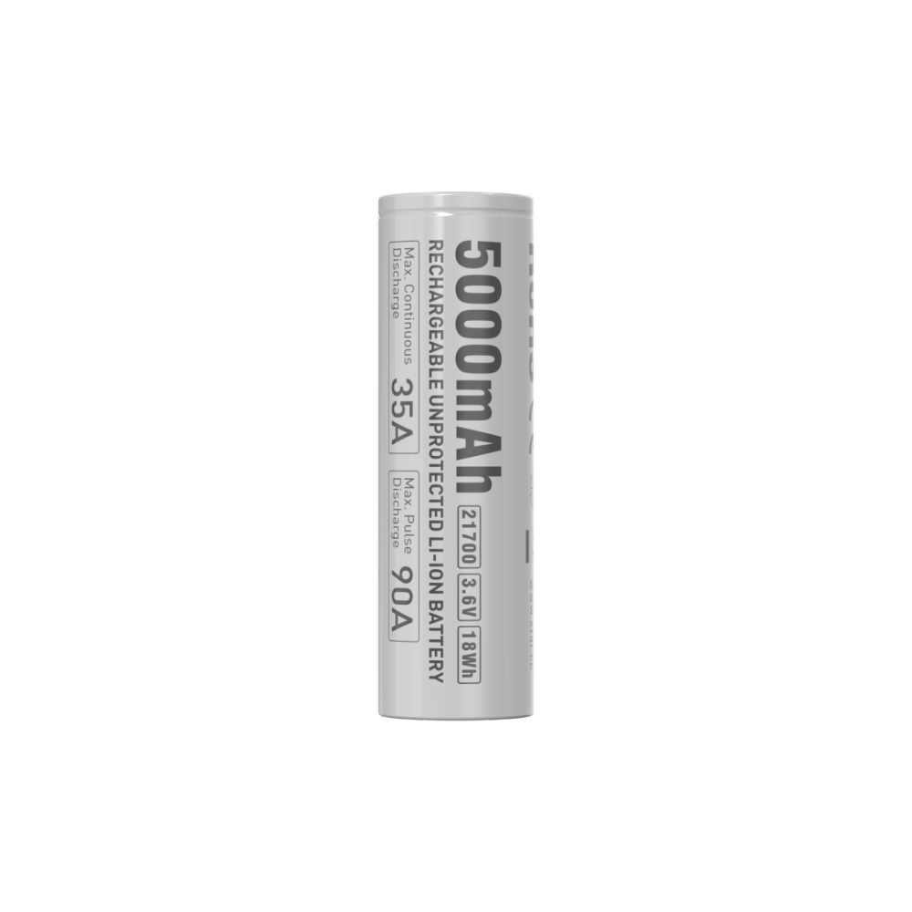 XTAR 3.6V 21700 5000mAh Raw 10A Li-ion Battery Cell