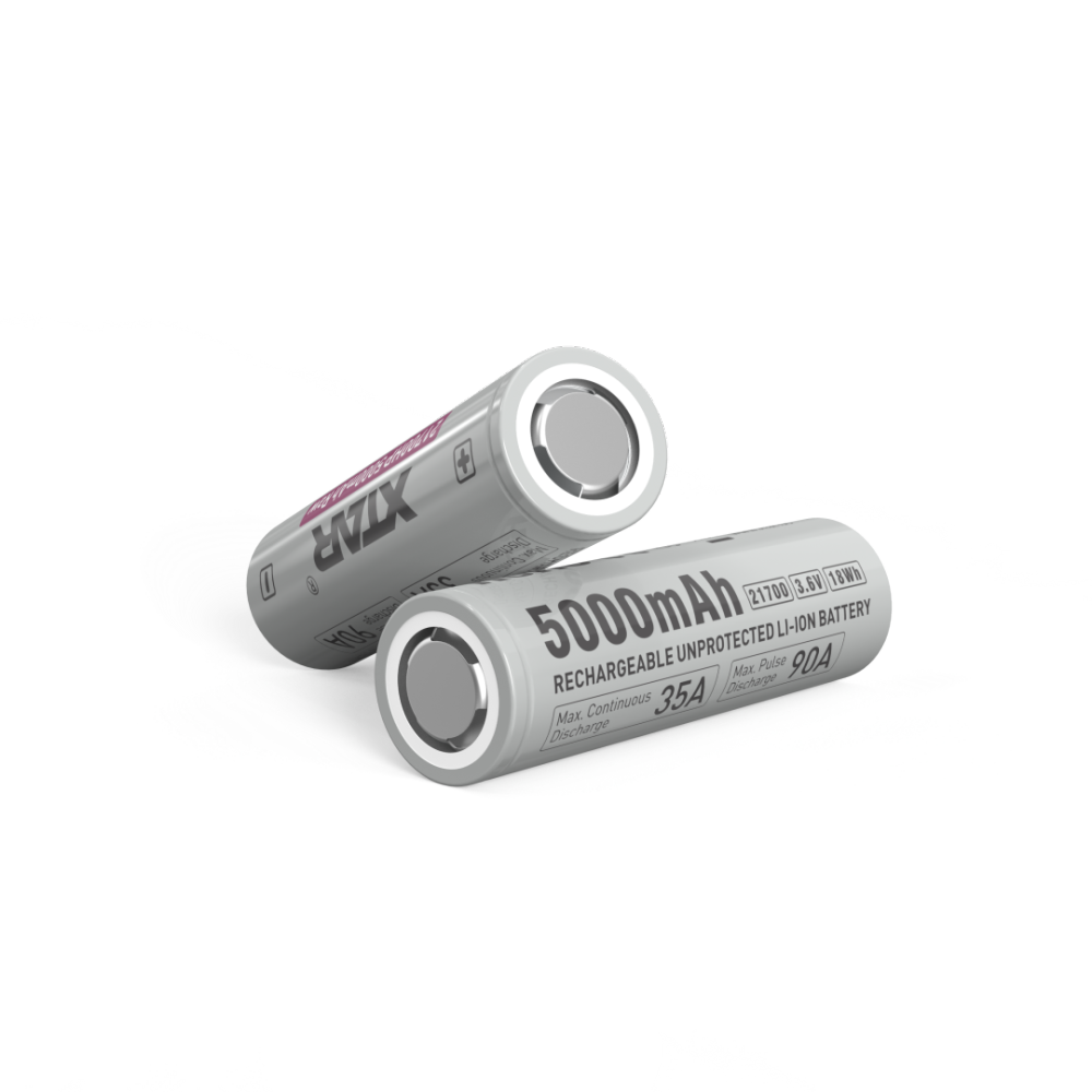 XTAR 3.6V 21700 5000mAh Raw 10A Li-ion Battery Cell