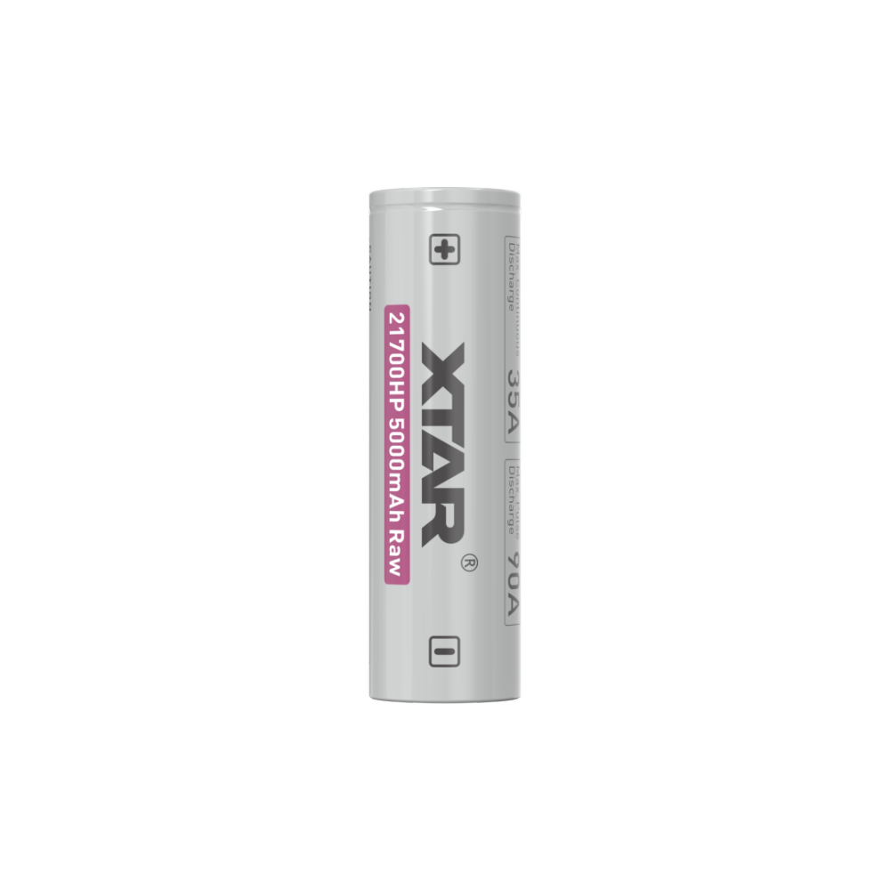 XTAR 3.6V 21700 5000mAh Raw 10A Li-ion Battery Cell