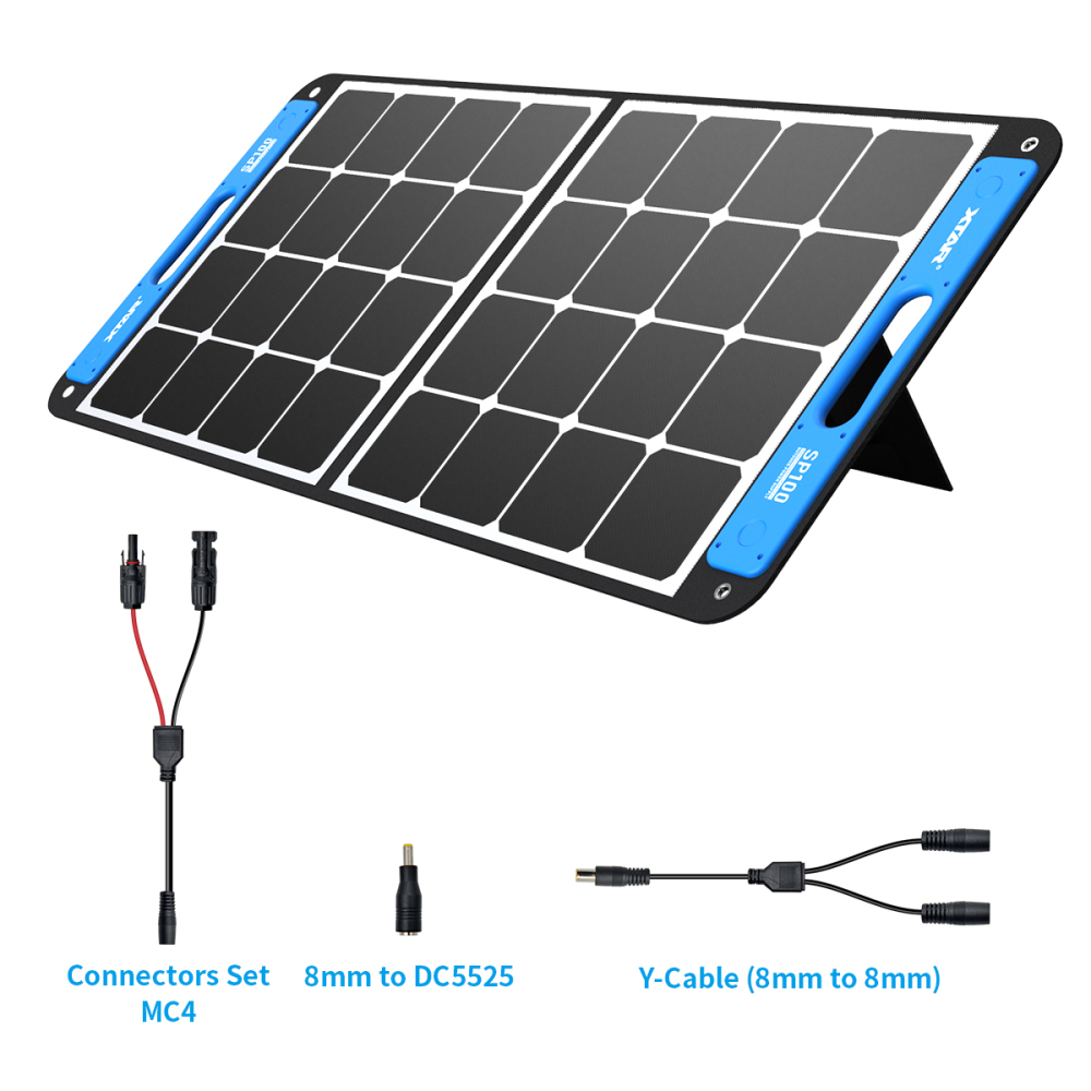 XTAR SP100: Portable &Foldable 100W Adjustable Solar Panel