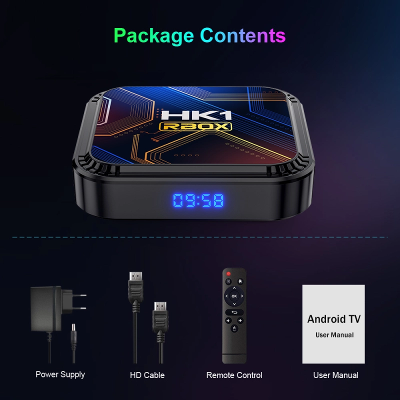Android 13 Smart TV Box 2.4G& 5G Quad Core 4K HD Bluetooth Media Player