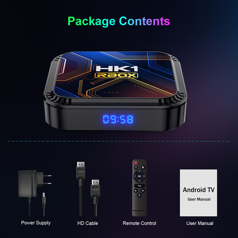 Android 13 Smart TV Box 2.4G& 5G Quad Core 4K HD Bluetooth Media Player