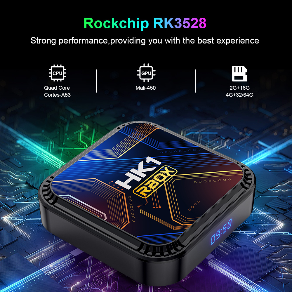 Android 13 Smart TV Box 2.4G& 5G Quad Core 4K HD Bluetooth Media Player