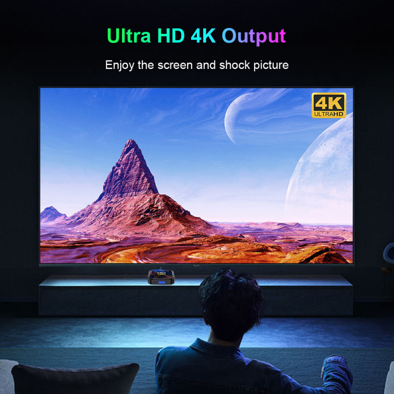 Android 13 Smart TV Box 2.4G& 5G Quad Core 4K HD Bluetooth Media Player