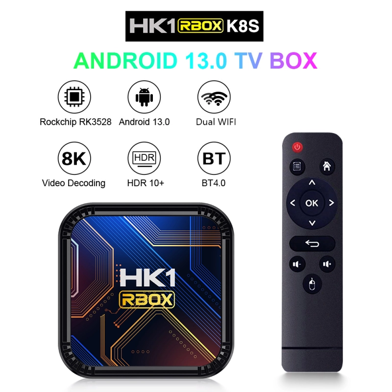 Android 13 Smart TV Box 2.4G& 5G Quad Core 4K HD Bluetooth Media Player