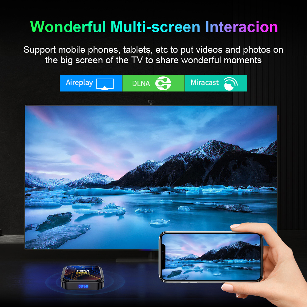 Android 13 Smart TV Box 2.4G& 5G Quad Core 4K HD Bluetooth Media Player