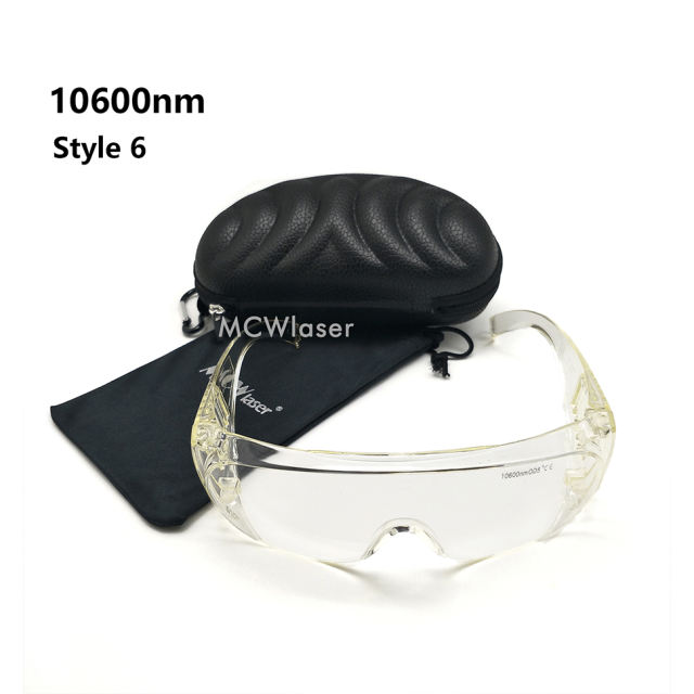MCWlaser CO2 Laser Goggles 10600nm Safety Protective Glasses Absorption Type EP-4 for CO2 Laser Engraving Cutting Machine