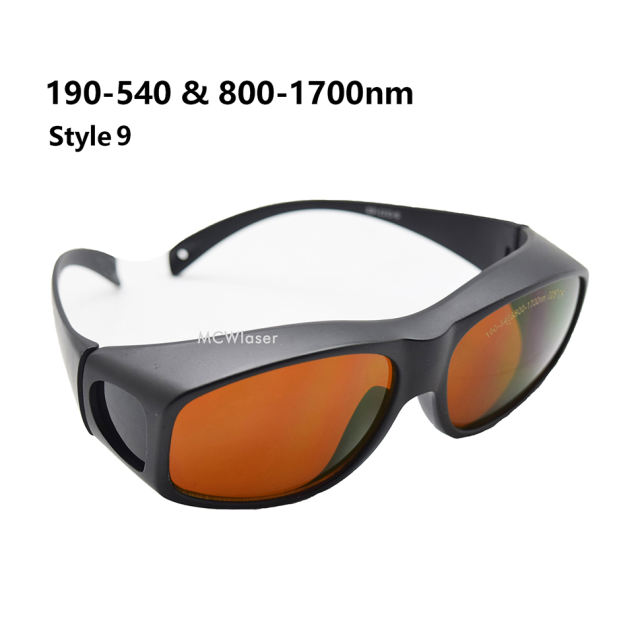 MCWlaser Laser Goggle 190-540 &amp; 800-1700nm Safety Protective Glasses EP-1
