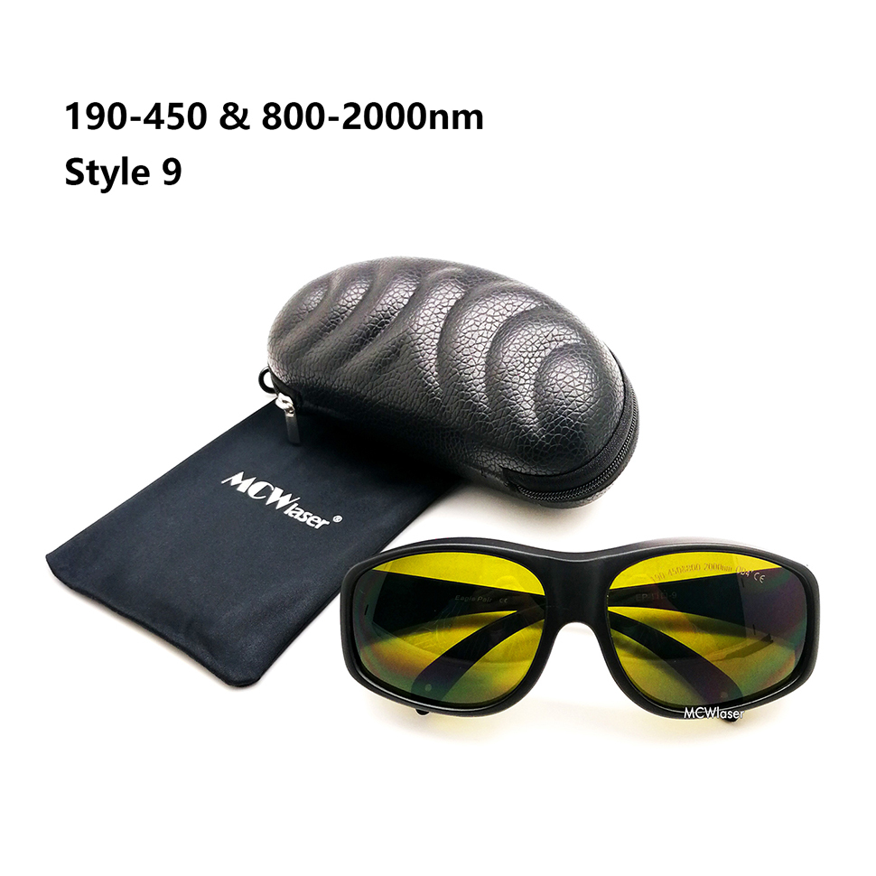 MCWlaser Laser Goggle 190-450 & 800-2000nm Safety Protective Glasses EP-5