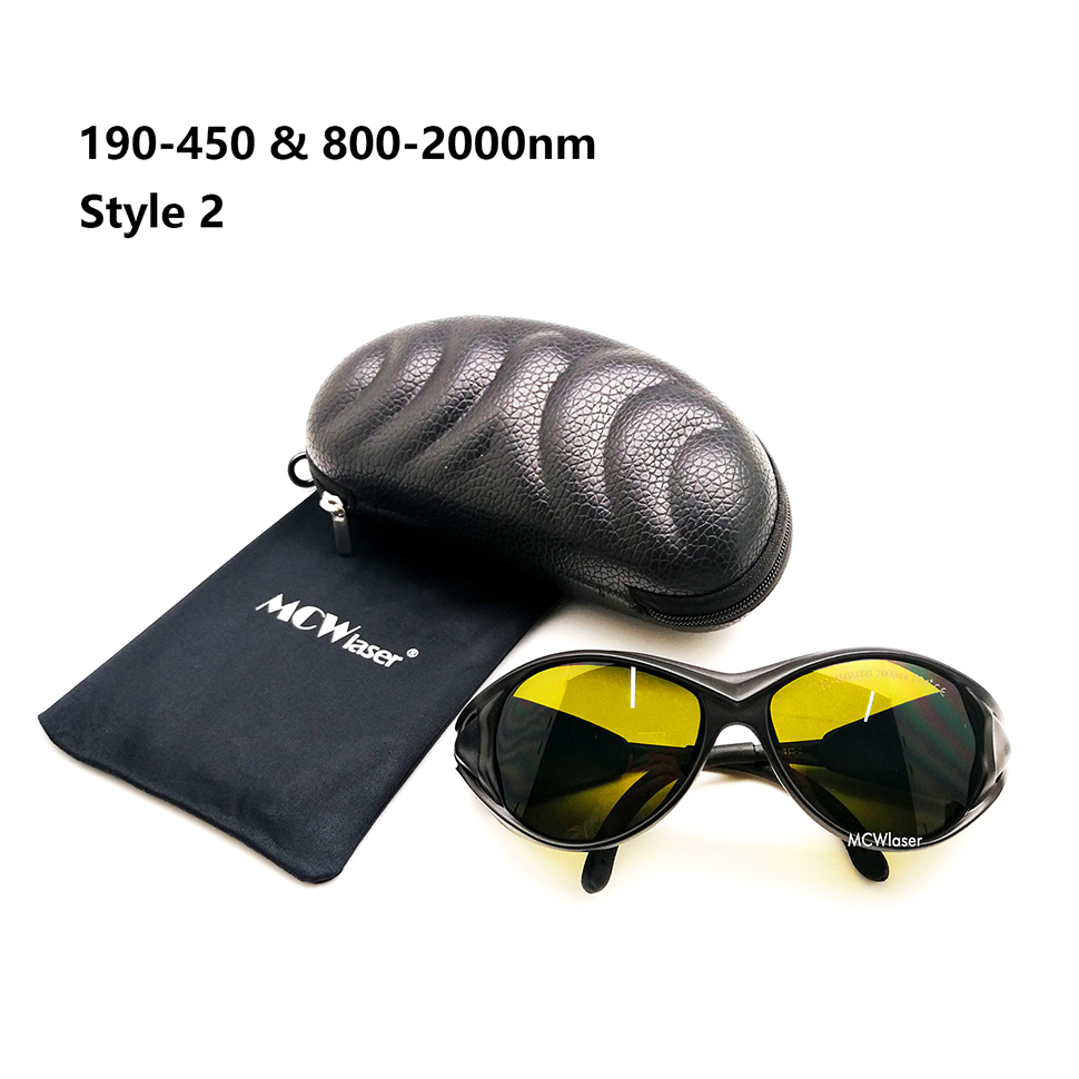 MCWlaser Laser Goggle 190-450 & 800-2000nm Safety Protective Glasses EP-5