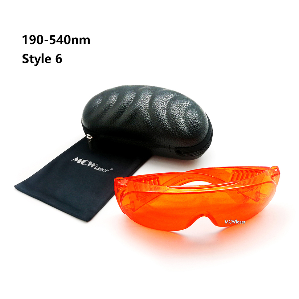 MCWlaser Laser Goggle 190-540nm Safety Protective Glasses EP-3  Absorption Type
