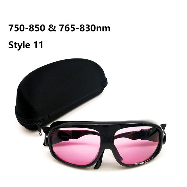 MCWlaser Laser Goggle 750-850 & 765-830nm Safety Protective Glasses Typical For 755nm 808nm Absorption Type EP-18