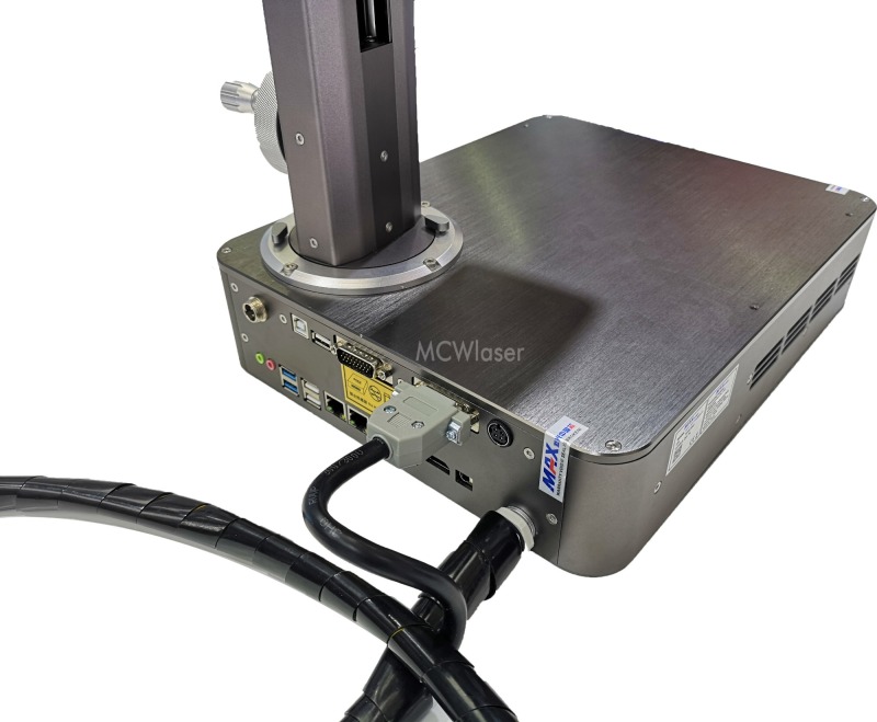 20W Fiber Laser Making Machine Metal Engraving Marking Portable Type 220V 110x110mm Area