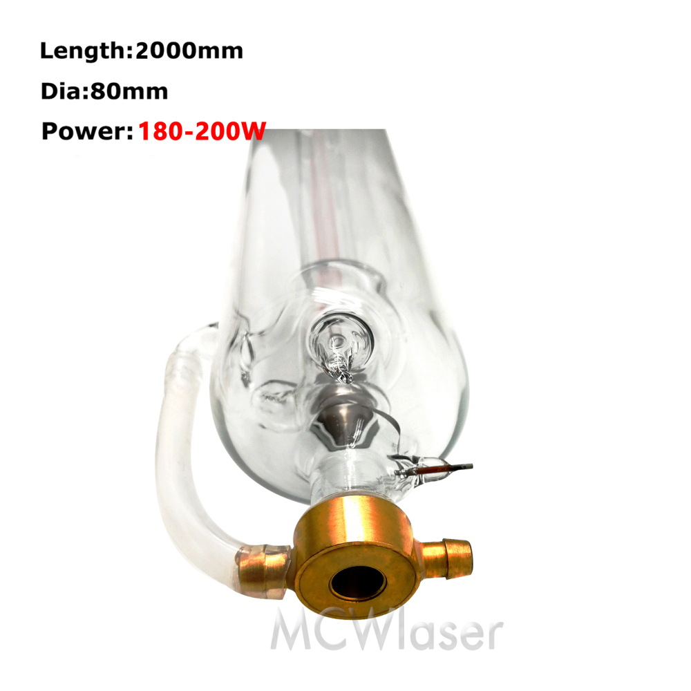 MCWlaser 180W CO2 Laser Tube (Actual 180W-200W) M180 Model For Laser Engraver Engraving Cutting Machine Universal Model