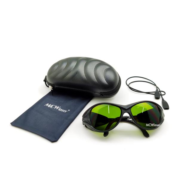 MCWlaser Laser Goggles 190-470 &amp; 800-1700nm Safety Protective Glasses Absorption Type EP-8