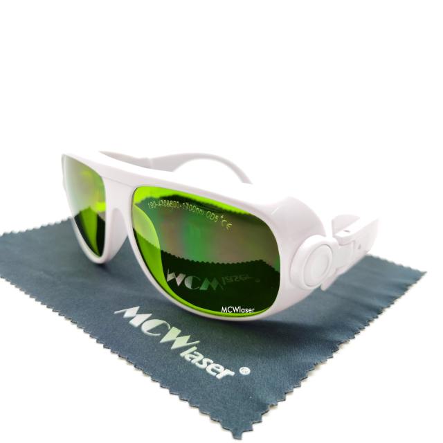 MCWlaser Laser Goggles 190-470 &amp; 800-1700nm Safety Protective Glasses Absorption Type EP-8