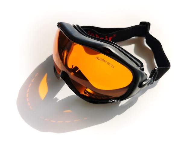 MCWlaser Laser Goggle 190-540nm Safety Protective Glasses EP-3  Absorption Type