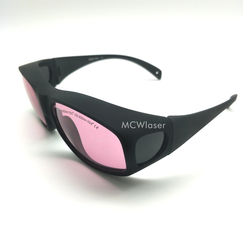 MCWlaser Laser Goggle 750-850 & 765-830nm Safety Protective Glasses Typical For 755nm 808nm Absorption Type EP-18