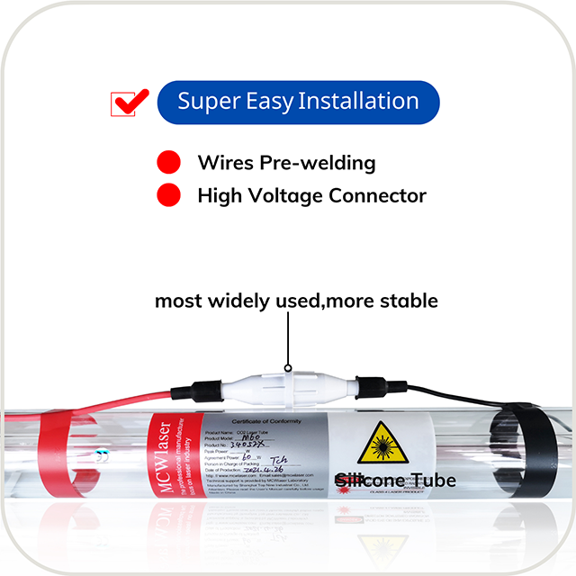 CN Stock MCWlaser CO2 Laser Tube 40W/50W/60W/80W/100W/130W/150W/180W For CO2 Laser Engraver Universal Model