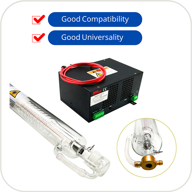 CN Stock MCWlaser CO2 Laser Tube 40W/50W/60W/80W/100W/130W/150W/180W For CO2 Laser Engraver Universal Model