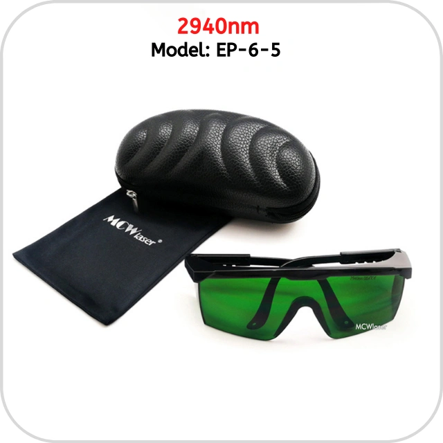 MCWlaser Laser Goggle 2940nm Safety Protective Glasses Absorption Type EP-6