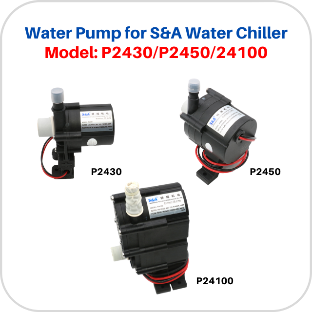 Water Pump P2430 P2450 P24100 for S&A Industrial Chiller CW-3000 CW-5000  CW-5200