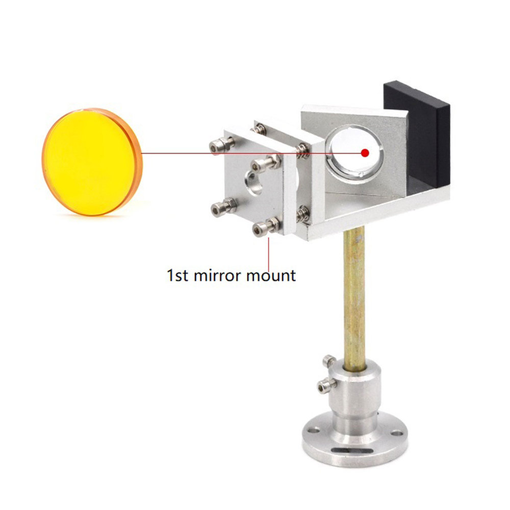 CVD II-VI ZnSe Beam Combiner Optic Er:CO2 Laser Red Aiming Beam Engraver Cutter Dia: 19mm Thk: 2mm