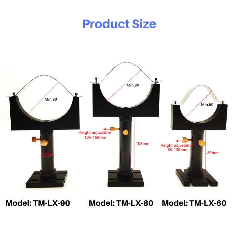 CO2 Laser Tube Mount/Support Diameter 60mm 80mm 90mm