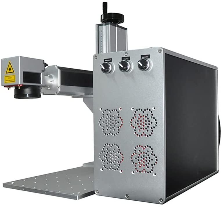 MCWlaser 30W JPT Fiber Laser Engraver Marking Machine (optional with Rotary Axis 80mm) for Metal Steel Engraving