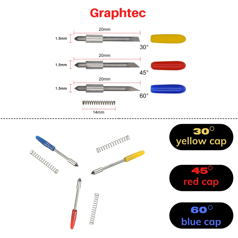 30° 45° 60° Graphtec Blades CB15 for Graphtec Plotter Cutter