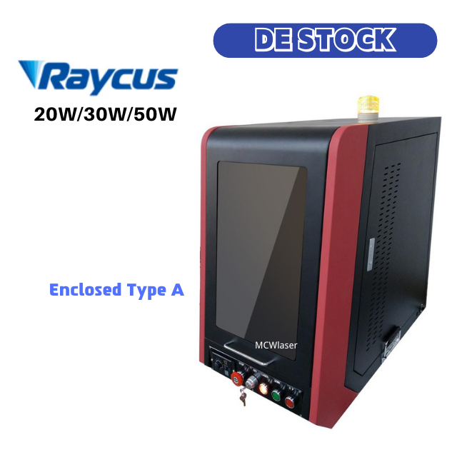 Fiber Laser Making Machine 20W 30W 50W Metal Engraving Marking Enclosed Type A DE Stock