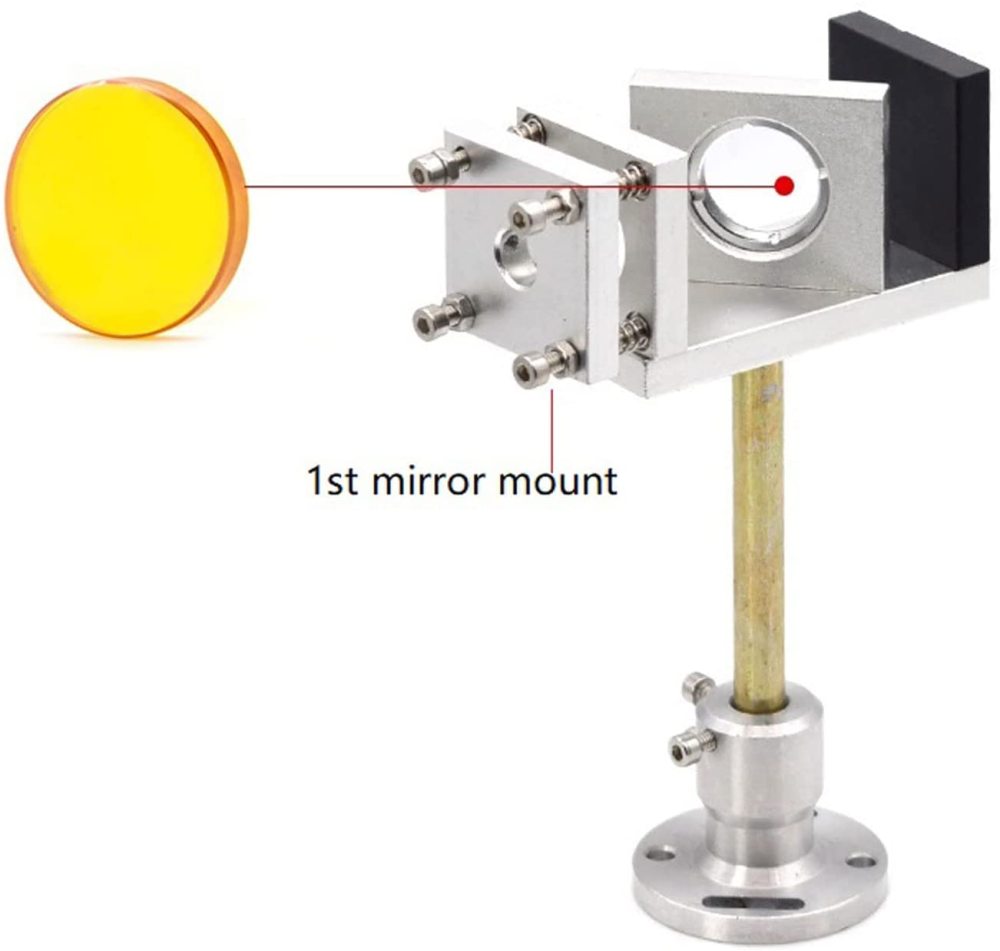 MCWlaser II-VI CVD Znse Laser Beam Combiner Lens For CO2 Lasr  Make CO2 Laser Visible by Red Beam Aiming