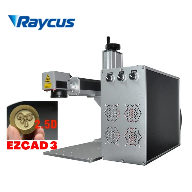 MCWlaser 50W Raycus Fiber Laser Engraver 2.5D Making Machine Ezcad 3 Engraving Metal 064nm Split Type