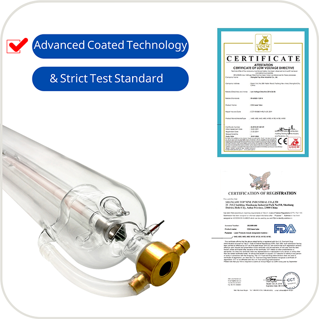 US Stock MCWlaser CO2 Laser Tube 40W/50W/60W/80W/100W/130W/150W/180W For Laser Engraver Universal Model