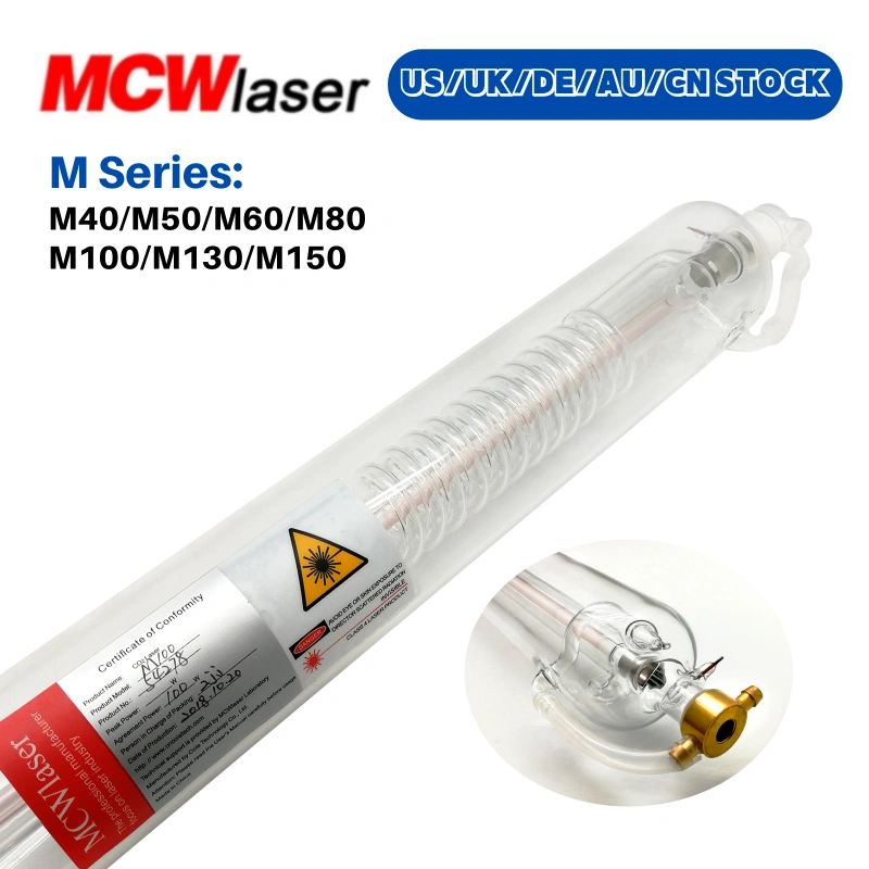 MCWlaser CO2 Laser Tube 40W/50W/60W/80W/100W/130W/150W/180W For Laser Engraver Universal Model