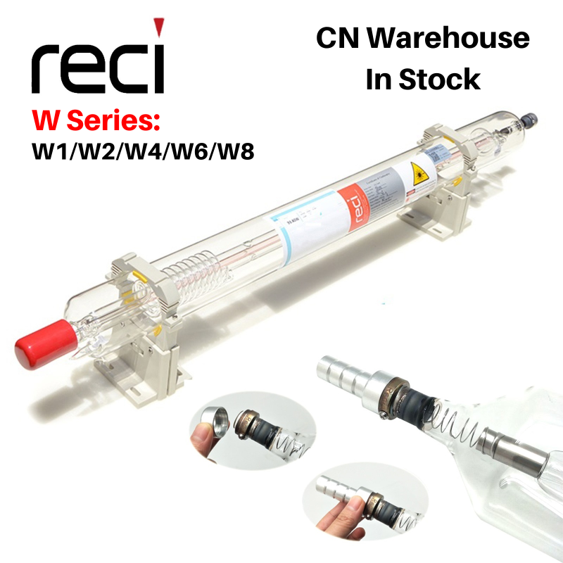 CN Stock RECI CO2 Laser Tube  W1/W2/W4/W6/W8 (75W 80W 90W 100W 130W 150W) For Laser Engraving & Cutting Machine