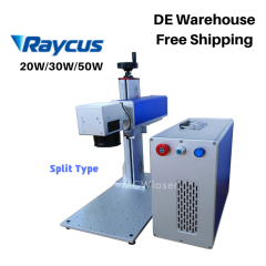 DE Stock MCWlaser 20W/30W/50W Max or Raycus Fiber Laser Making Machine Metal Engraving Marking 1064nm Split Type