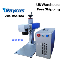 US Stock MCWlaser  20W/30W/50W Max or Raycus Fiber Laser Making Machine Metal Engraving Marking 1064nm Split Type