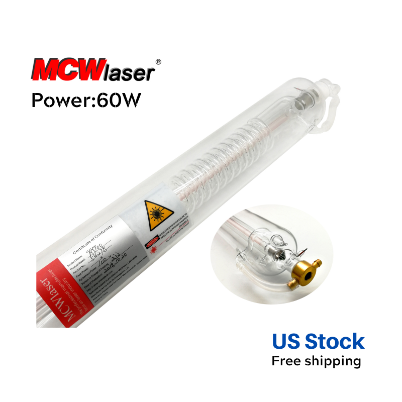 M60 (60W 100CM) US Stock MCWlaser CO2 Laser Tube For Laser Engraver Universal Model