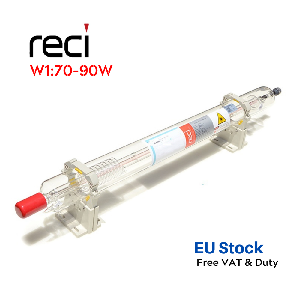 W1 (70-90W) EU Stock RECI CO2 Laser Tube For Laser Engraving & Cutting Machine