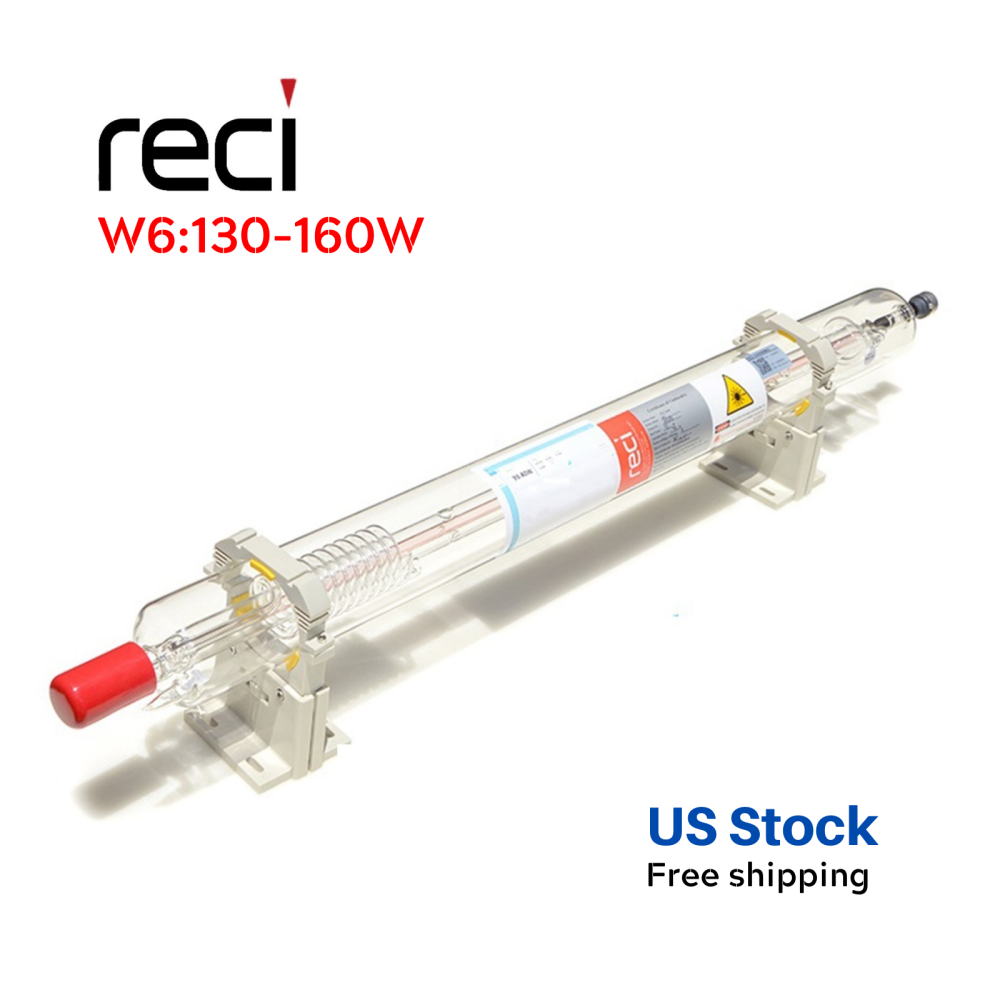 W6 (130-160W) US Stock RECI CO2 Laser Tube For Laser Engraving & Cutting Machine