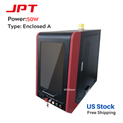 50W JPT Fiber Laser Engraver Enclosed A Type For Metal Engraving Marking