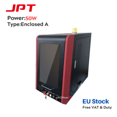 50W JPT Fiber Laser Engraver Enclosed A Type For Metal Engraving Marking