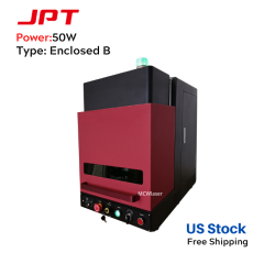 50W JPT Fiber Laser Engraver Enclosed B Type For Metal Engraving Marking