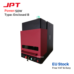 50W JPT Fiber Laser Engraver Enclosed B Type For Metal Engraving Marking