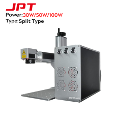 MCWlaser Split Type MOPA 30W 50W 100W Fiber Laser Engraver Marking Machine Rotary Axis Optional