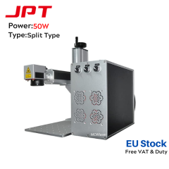 50W JPT Fiber Laser Engraver Split Type For Metal Engraving Marking & Rotary Chuck (Optional)