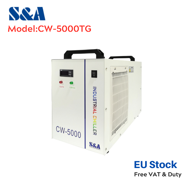 CW-5000TG EU Stock S&A Genuine CW-5000 Series Industrial Water Chiller Cooling Water