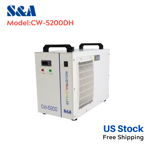 CW-5200DH US Stock S&A Genuine CW-5200 Series Industrial Water Chiller Cooling Water