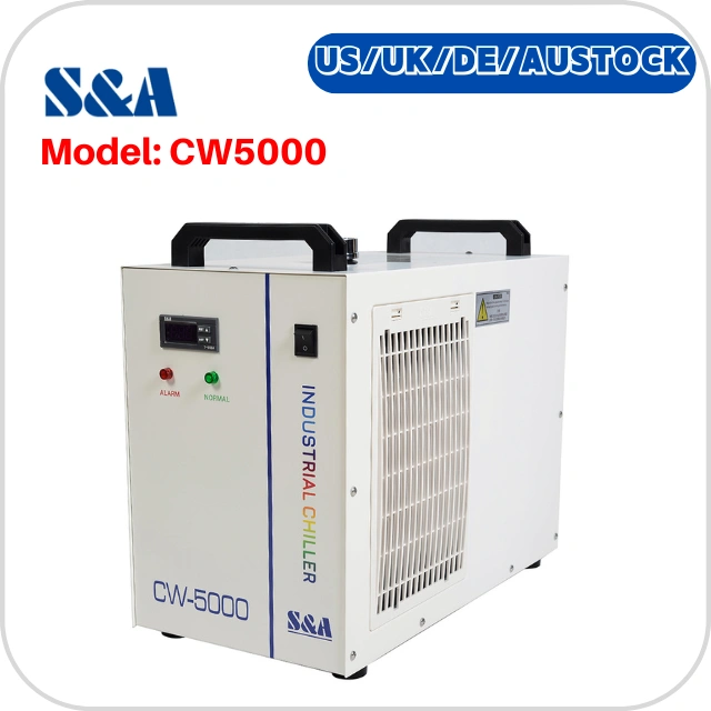 S&A Genuine CW-5000 Series (CW-5000DG/TG) Industrial Water Chiller Cooling Water